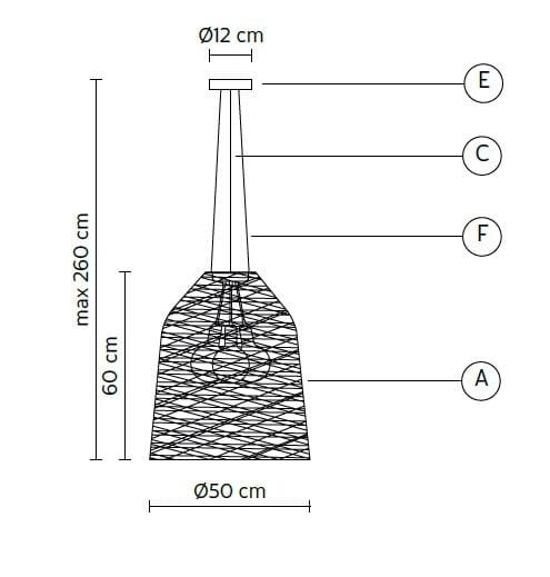 Подвесной светильник из стекловолокна Karman Затемнение ARCH-00039545 - Вид №11