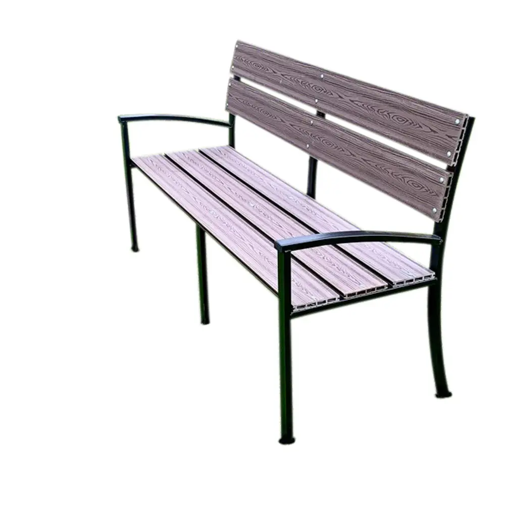 Скамья садовая 150x45x90 см сталь черная Santreyd Товар без серии STLM-2175561