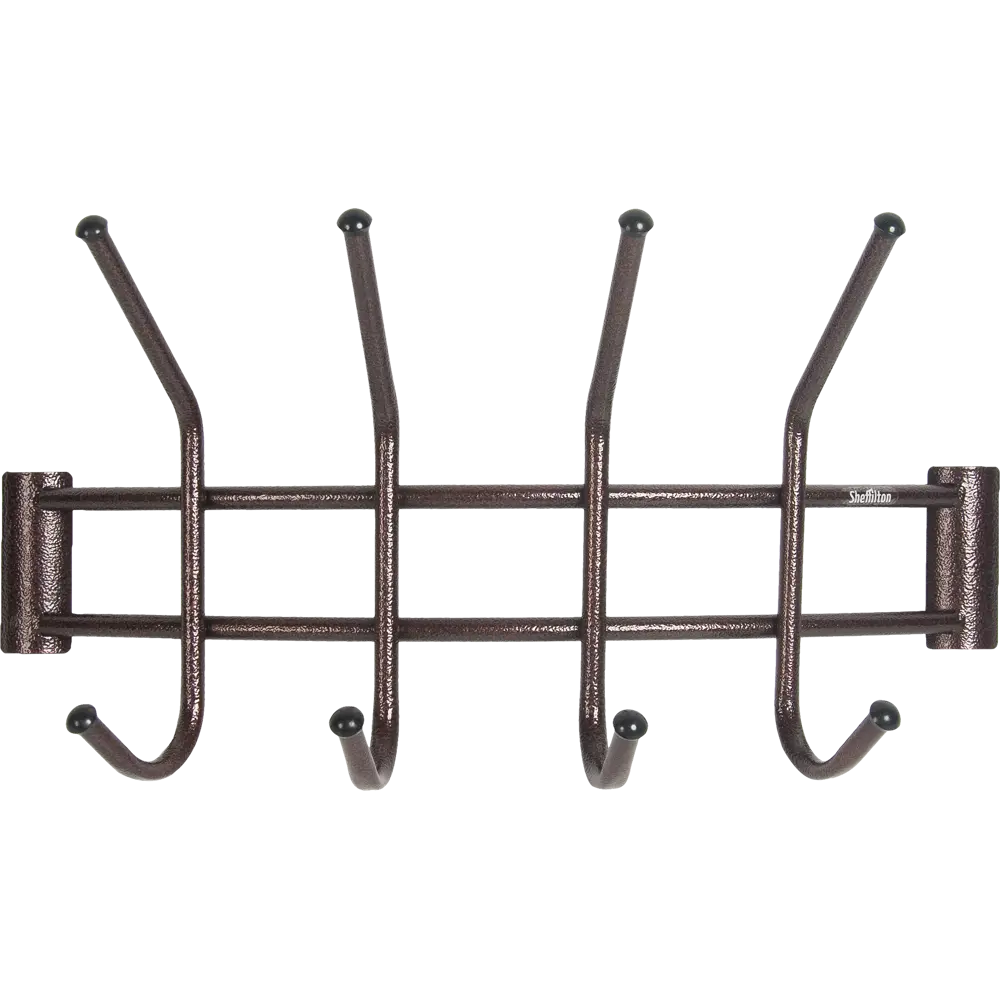 Вешалка настенная Дуга 8 крючков 29х29х40 см цвет медь/чёрный Sheffilton STLM-2183075 - Вид №1
