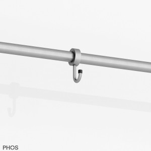 HK20 Запираемый крюк для стержня/трубы ø20 мм PHOS