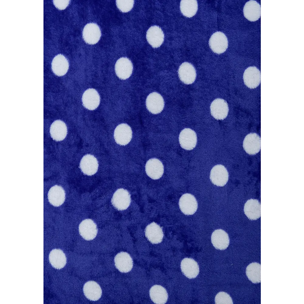 Плед Горох 150x200 см фланель цвет синий TEXREPUBLIC Печатный STLM-2083475 - Вид №3