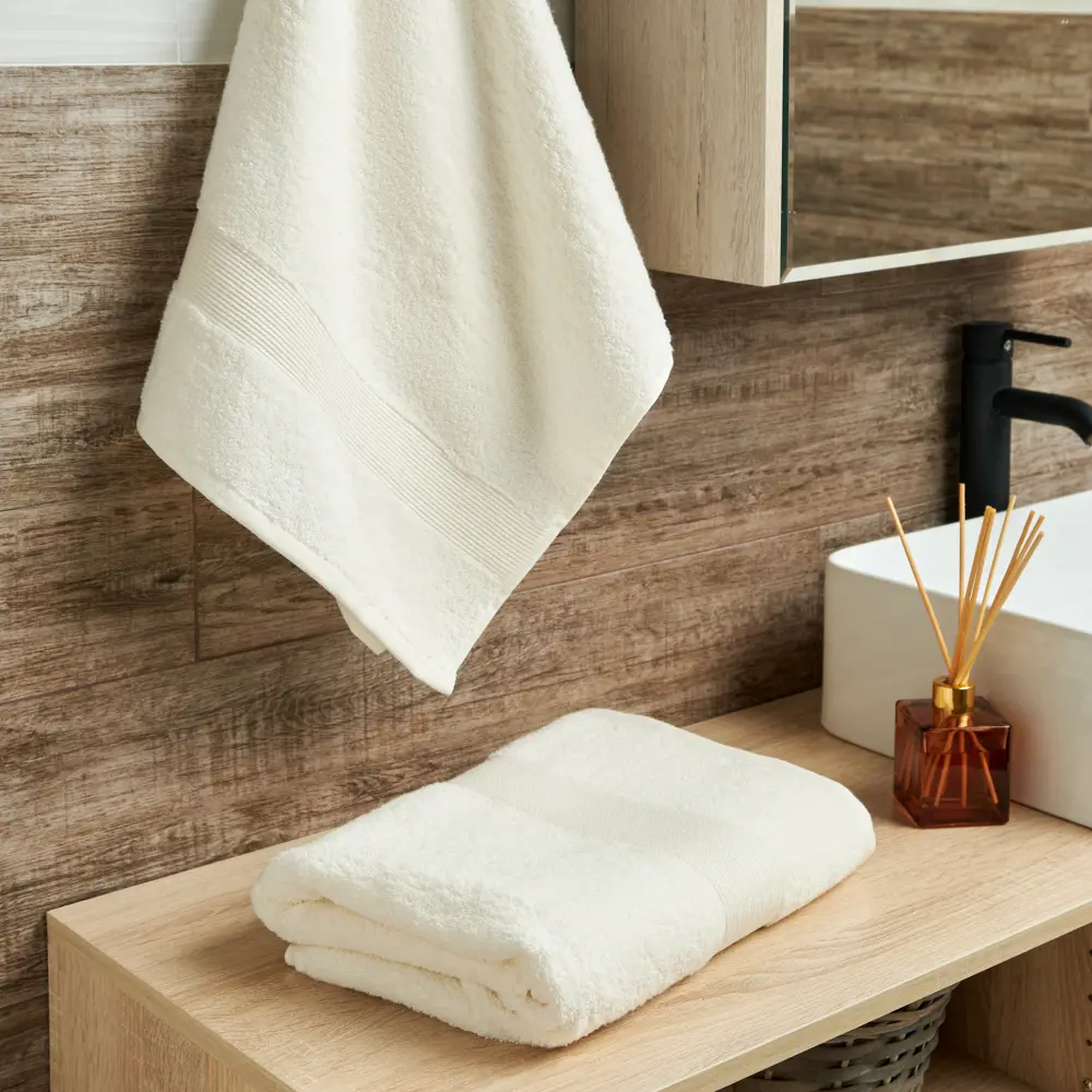 Полотенце махровое Sanpa Home Constance 50x70 см цвет кремовый 89365757 STLM-2107095  - Вид №4