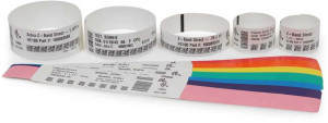 10005008 Wristband, polypropylene, 1x11in (25.4x279.4mm); dt, z-band direct, coated, permanent adhesive, 1in (25.4mm) core, 200/roll Zebra