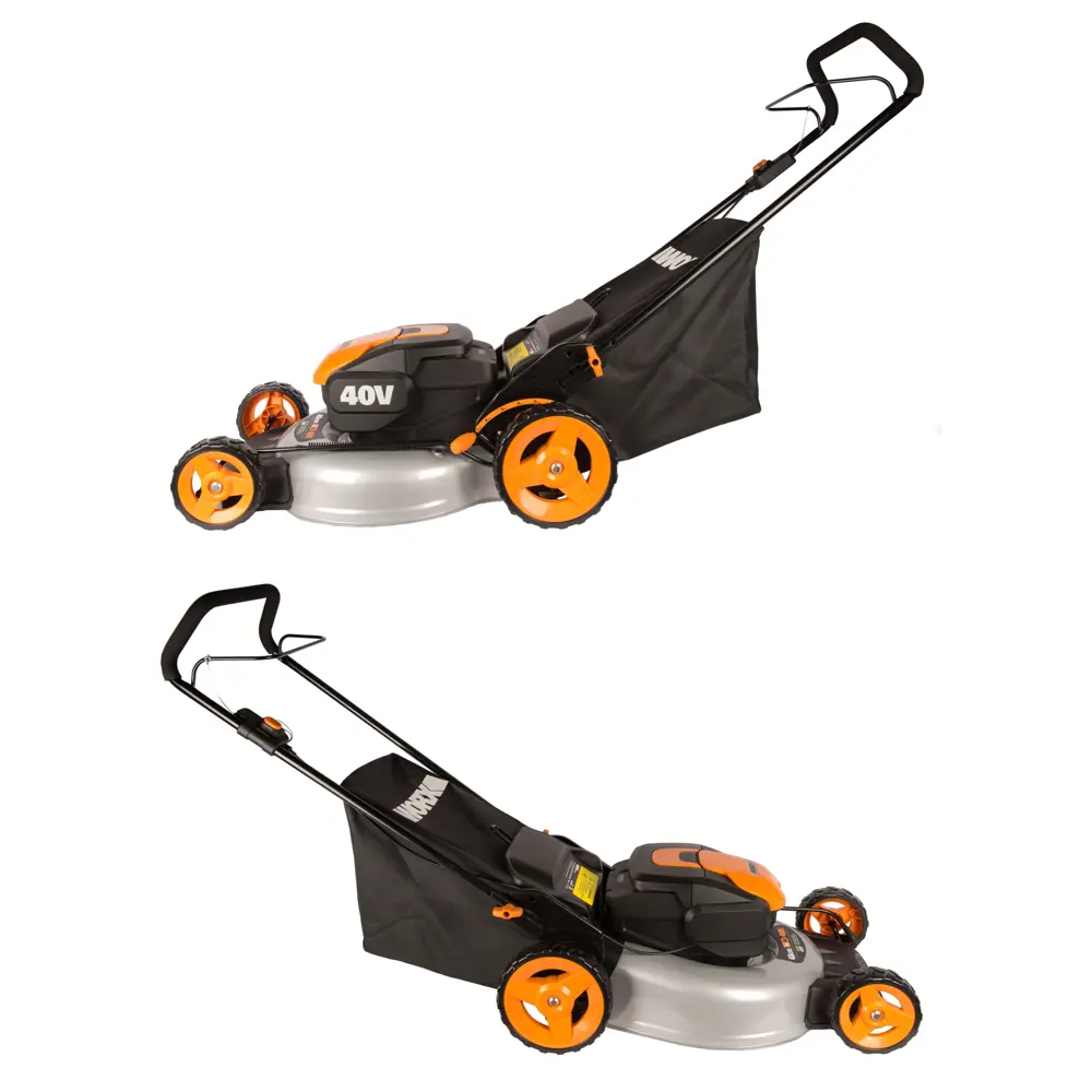 Газонокосилка аккумуляторная Worx WG751E 40 В 48 см 2x4 Ач АКБ и ЗУ входит в комплект STLM-2190974 - Вид №4