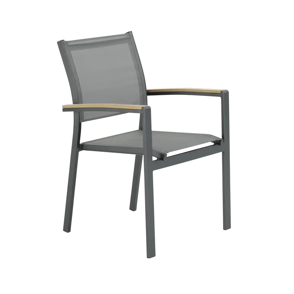 Кресло садовое Naterial Clara 57x58x86 см алюминий цвет серый STLM-2198968 - Вид №3
