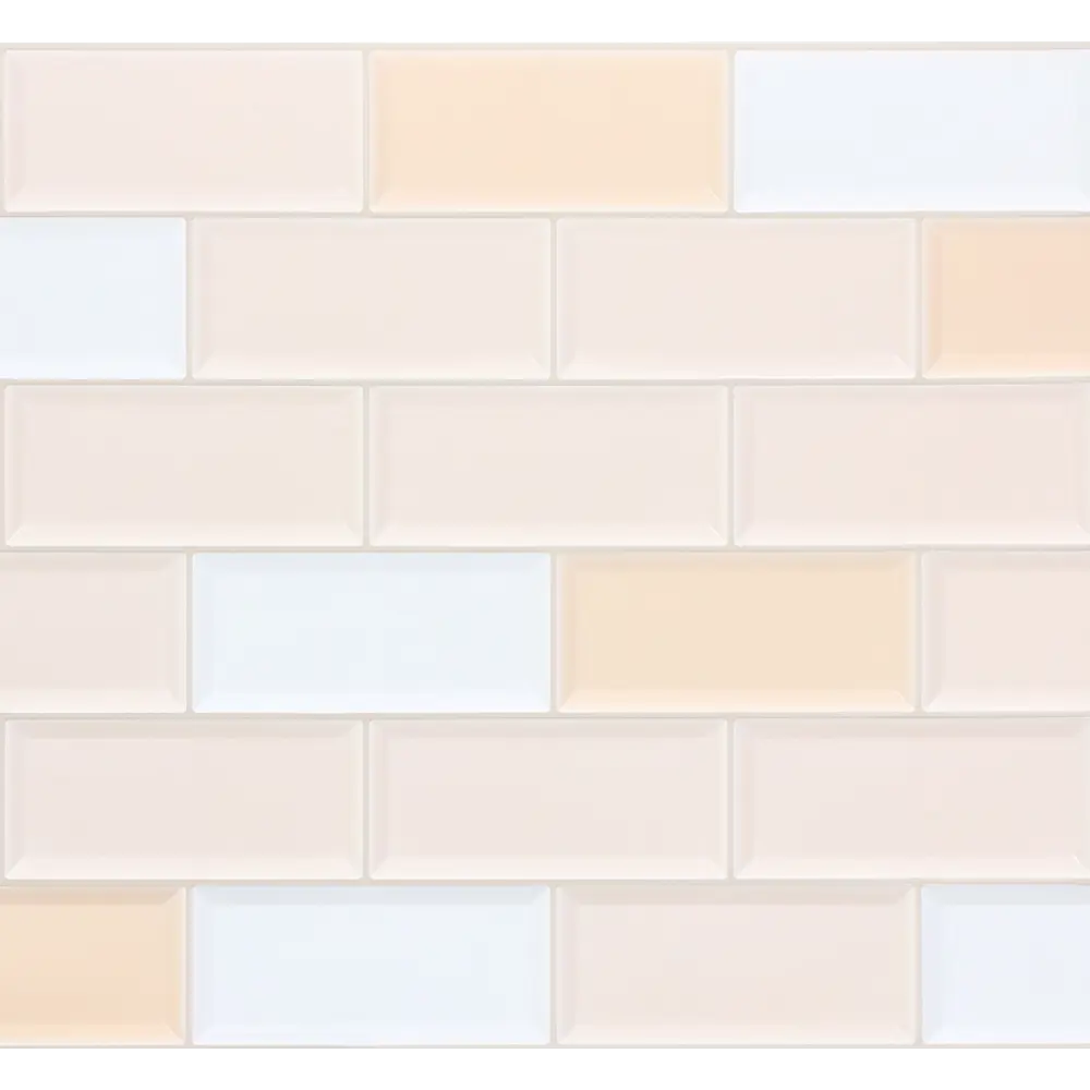 Панель ПВХ листовая 0.3 мм 966х484 мм Плитка бежевая 0.47 м² GRACE STLM-2133287