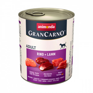 ПР0049486 Корм для собак GranCarno Original Adult говядина, ягненок банка 800г Animonda