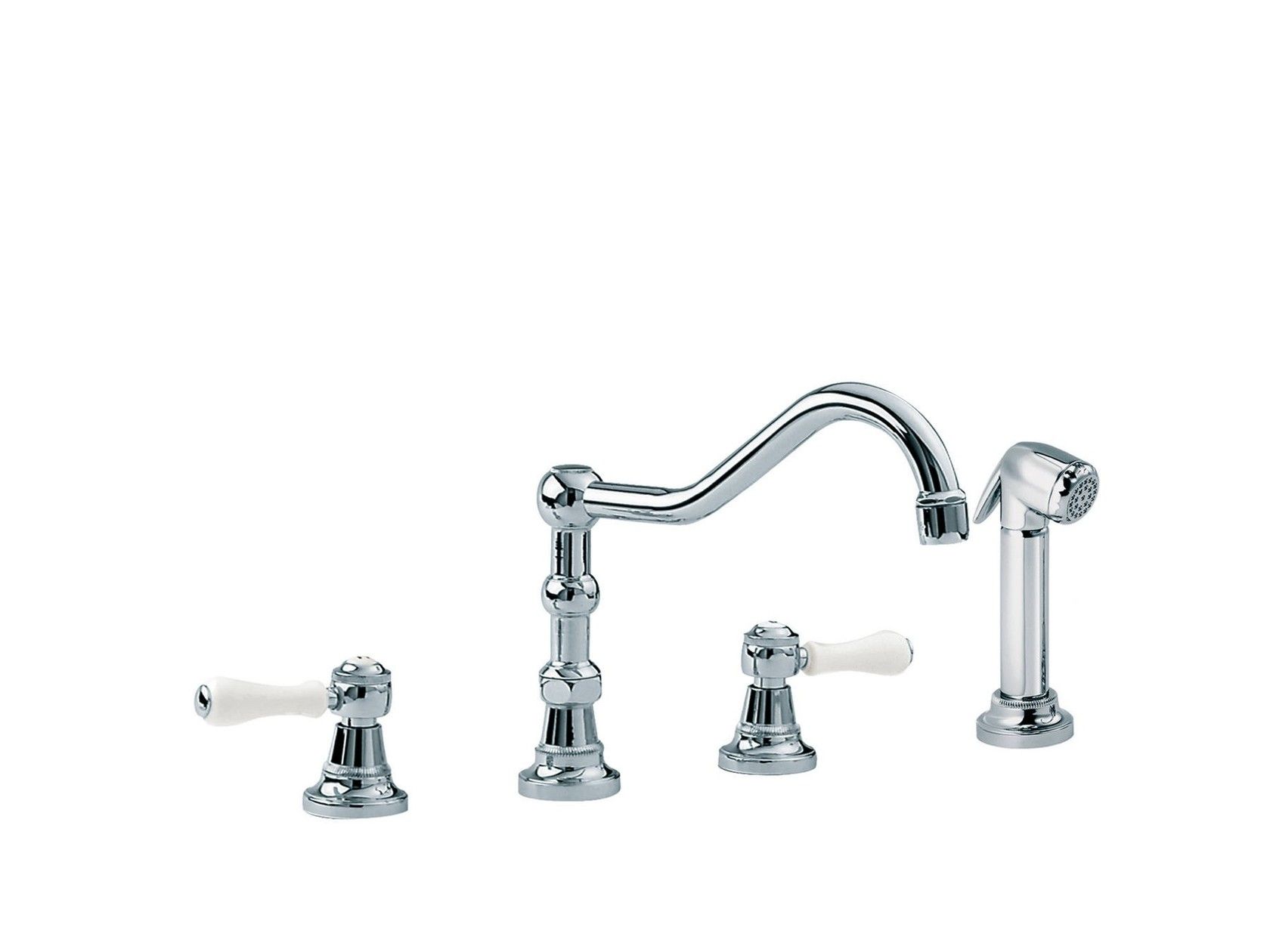 Смеситель для кухни с ручным душем с раздельными розетками rvb 1935 Лимож ARCH-00112956 - Вид №1