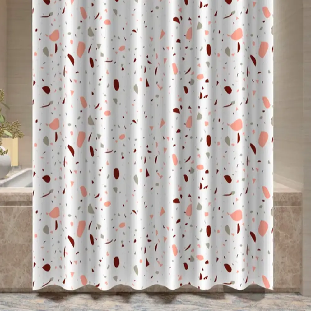 GROMELL Terrazzo - Штора для ванной 180×180 см с водоотталкивающим покрытием 87020944