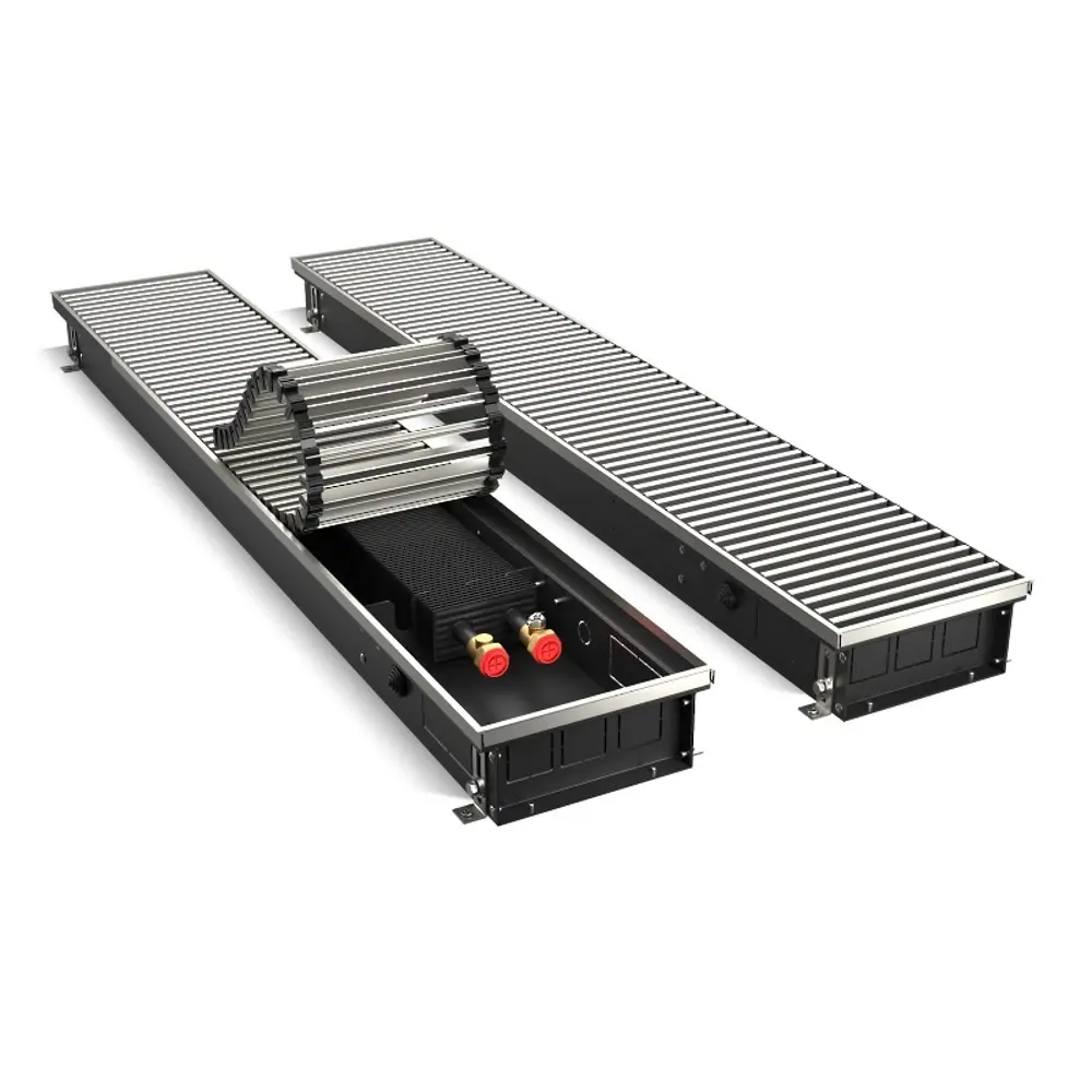 Внутрипольный конвектор Royal Thermo Atrium 2000x200x90 мм боковое подключение 1 теплообменник с решеткой STLM-2003943