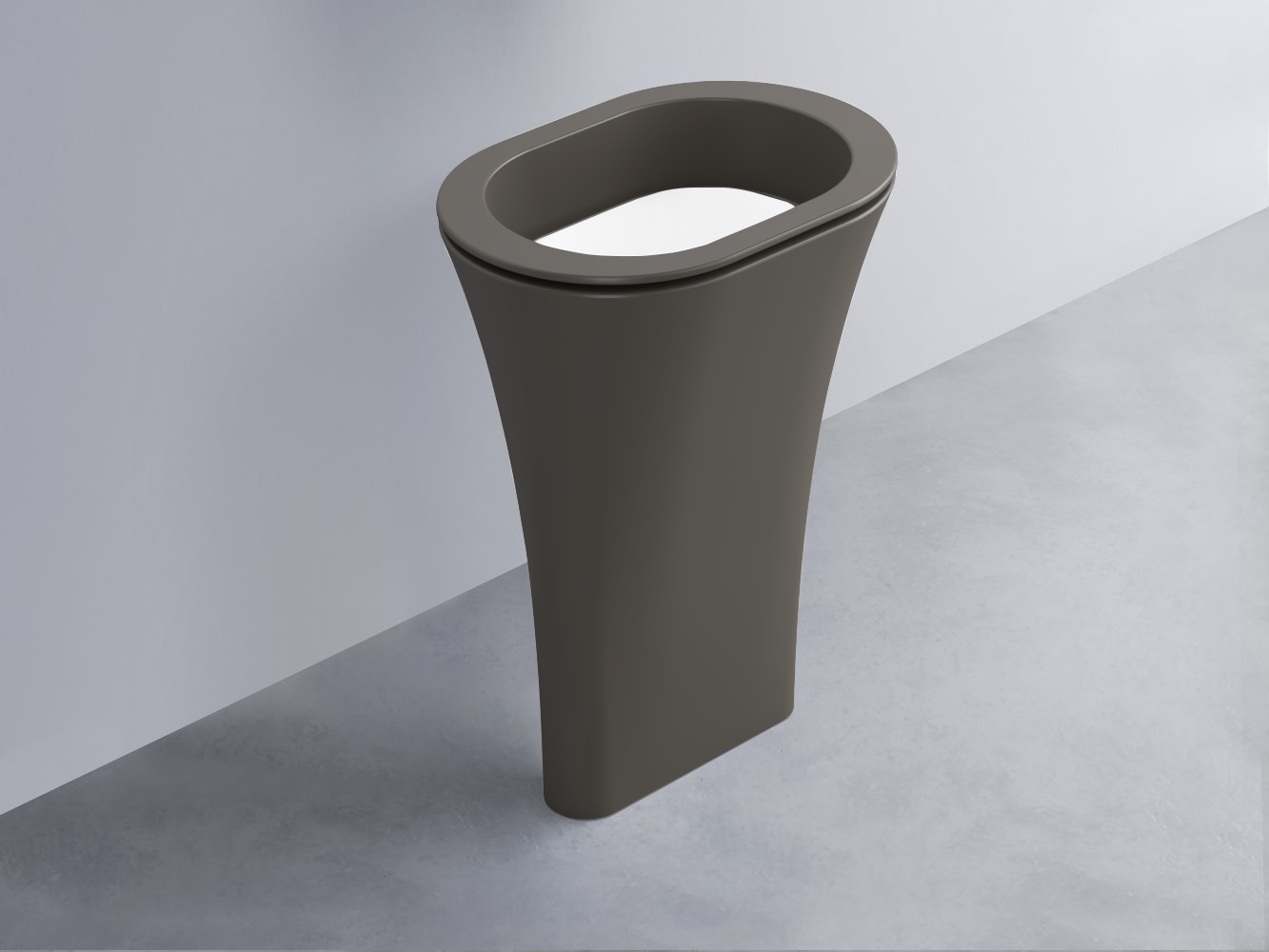 AMLA65-FN+AMPILO-BL+AMCOLO-FN Раковина Amedeo Ovale отдельностоящая cielo Enjoy + Amedeo Ceramica Cielo