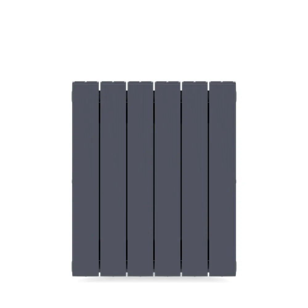 Радиатор секционный Rifar Supremo S50006RAL7012 500/90 6 секций боковое подключение биметалл серый 82560811 STLM-2193733 - Вид №4
