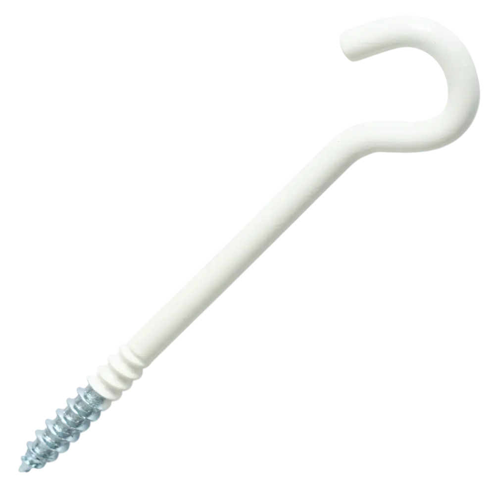 Шуруп-крюк 6x80 мм сталь RAL9003 4 шт Santreyd STLM-2031786