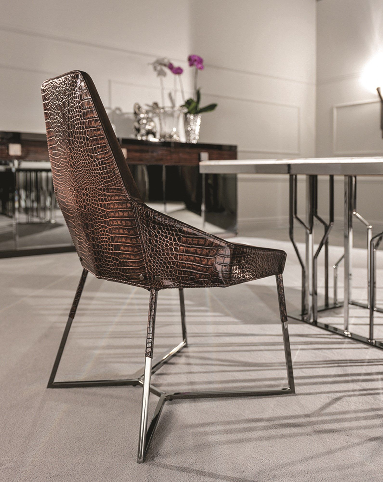 Кожаный мягкий стул Longhi Loveluxe ARCH-00136559 - Вид №1