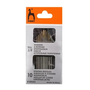 91383624 Иглы ручные для штопки короткие Darners с золотым ушком № 3-9 10 шт STLM-1034193