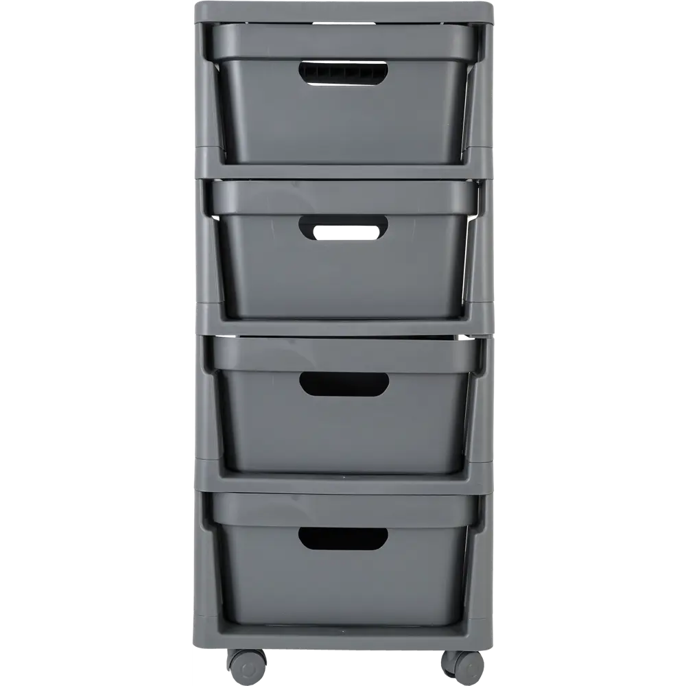 Комод LUXE 4 ящика 30x38.5x69 см пластик цвет серый 82995145 STLM-2094170 Santreyd  - Вид №2