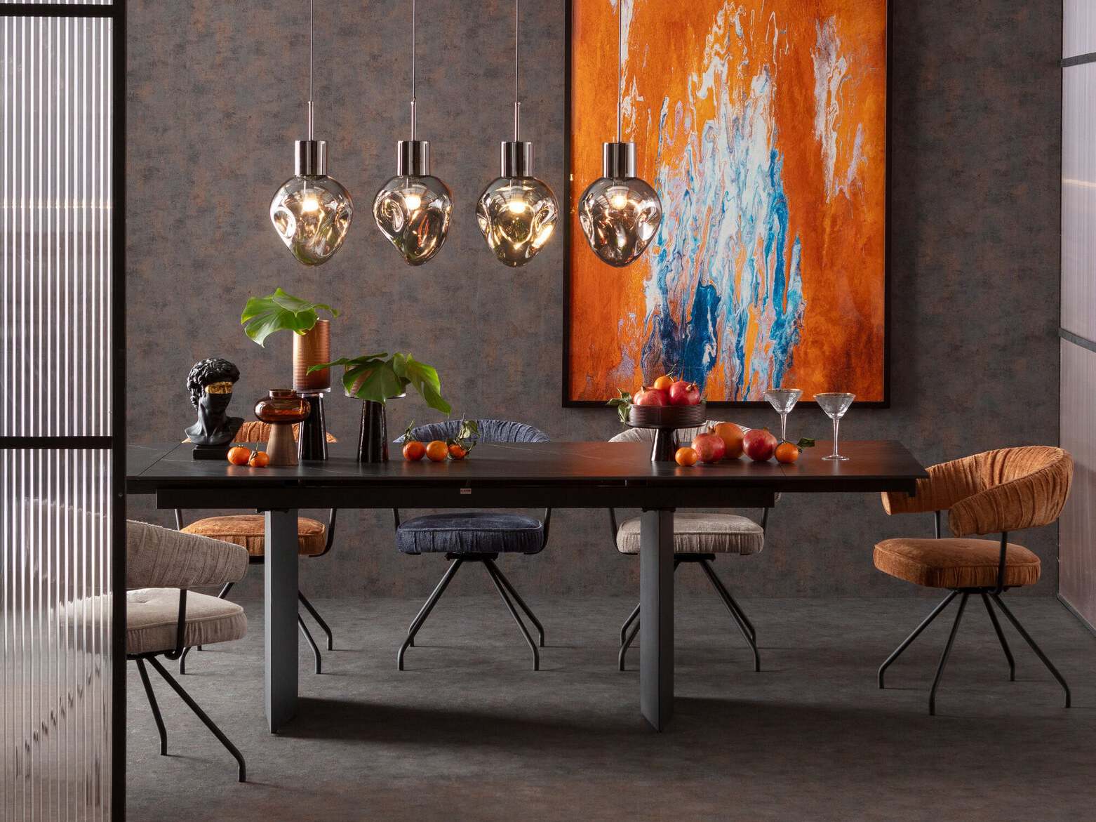 Тканевый поворотный стул с подлокотниками KARE Design ARABELLA ARCH-00028051 - Вид №6