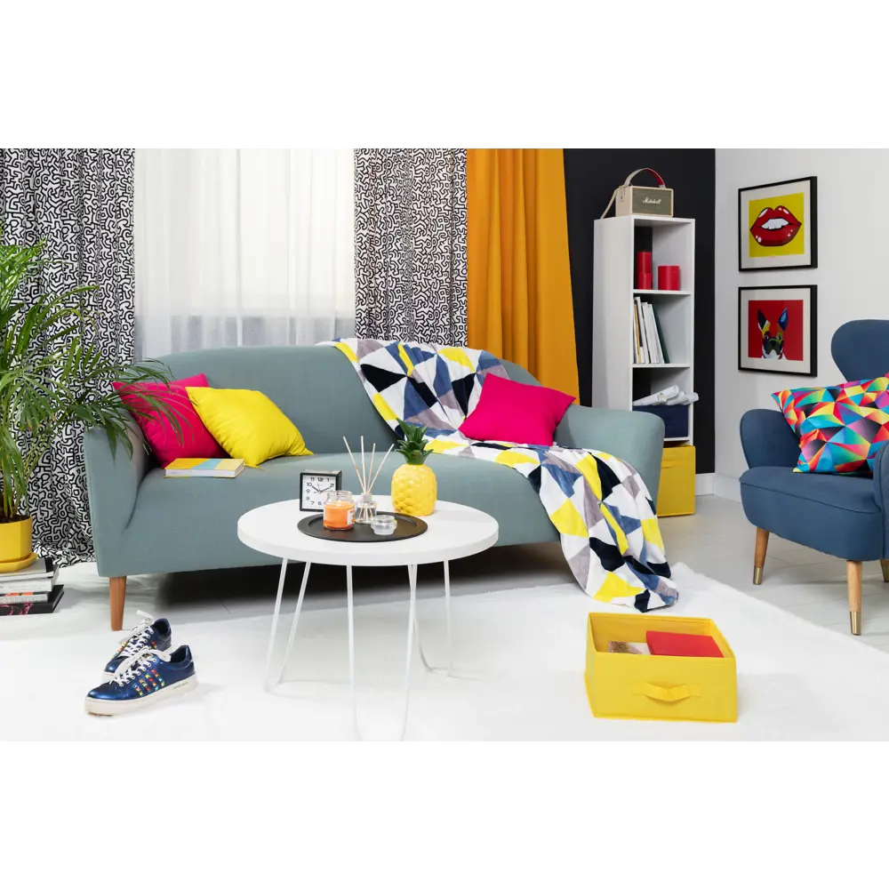 Штора на ленте Pop Art, 160x280 см, абстракция, цвет белый GARDEN STLM-2177561 - Вид №5