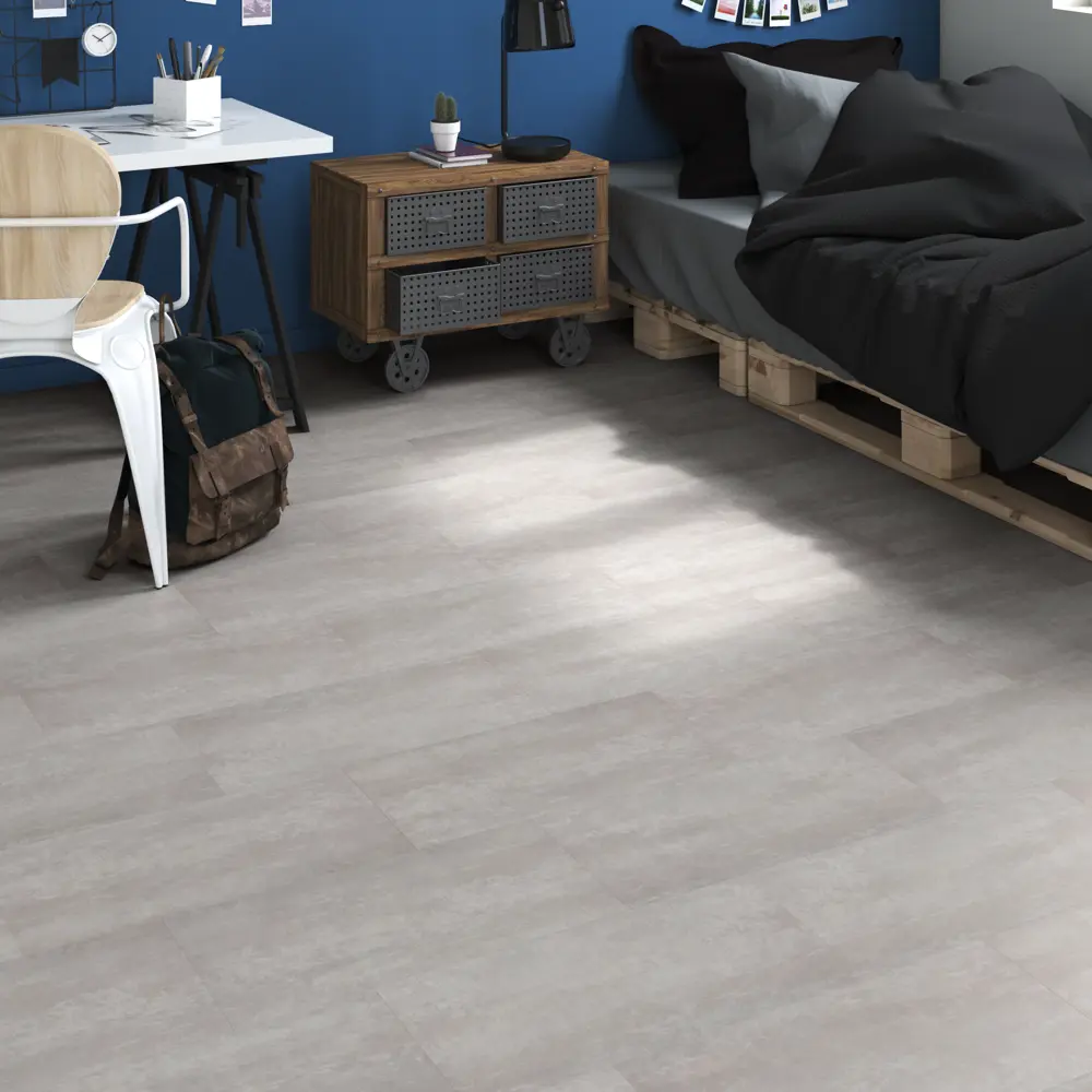 ПВХ плитка Artens Knock Silver 33 класс толщина 5 мм 1.12 м² STLM-2009970 - Вид №8