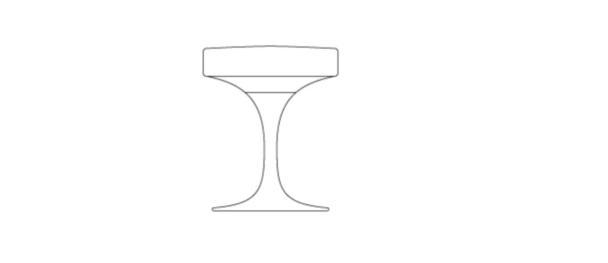 Алюминиевый поворотный стул с мягким сиденьем Knoll Тюльпан ARCH-00052989 - Вид №5