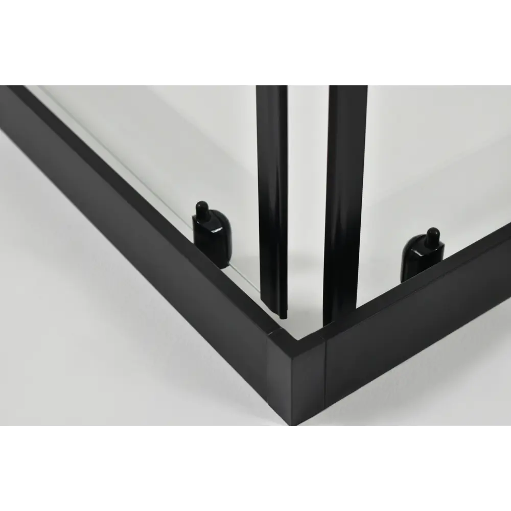 Душевая ширма Метакам Apart Black квадратная 90x90x185см цвет профиля черный раздвижная стекло 4мм прозрачное STLM-2206302 - Вид №11