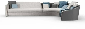 Reflex Модульный угловой диван со съемным чехлом из кожи и ткани Pininfarina home design