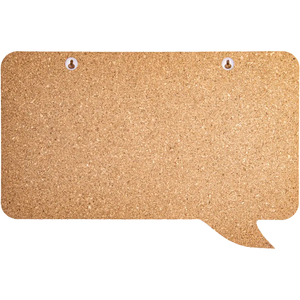 Доска пробковая Сообщение 6 кнопок 44x29 см черно-бежевый Santreyd STLM-2126953 - Вид №1