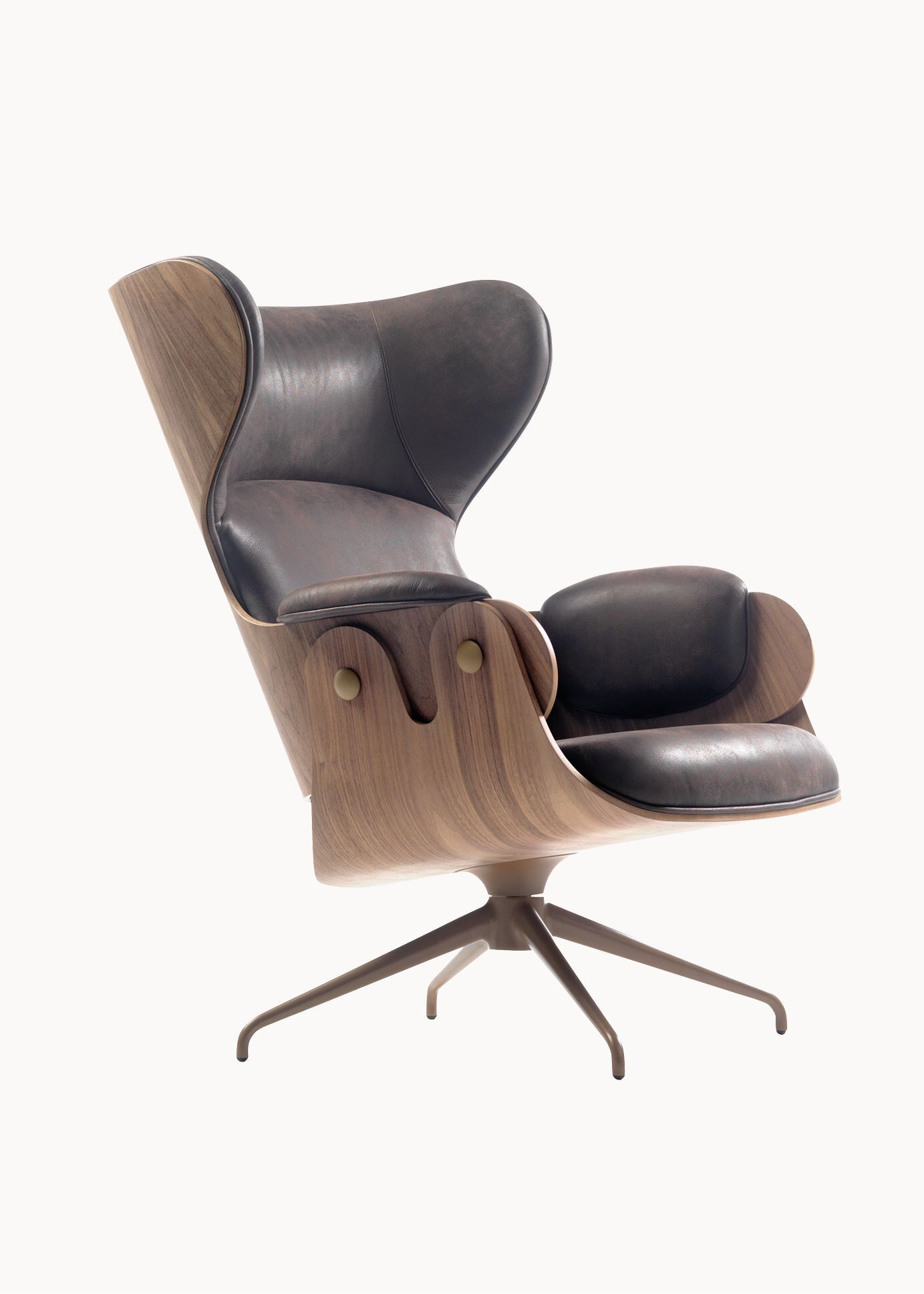 Кожаное кресло с высокой спинкой BD Barcelona LOUNGER ARCH-00103457 - Вид №2