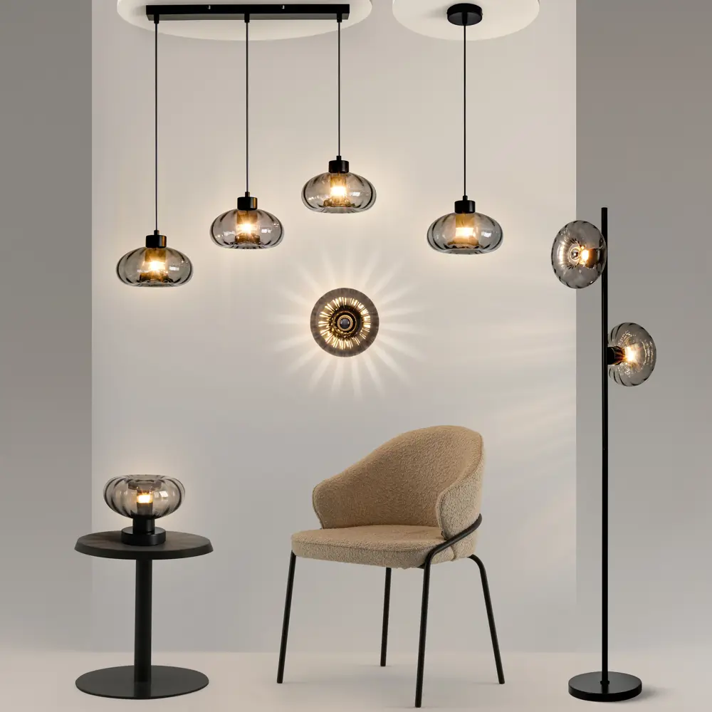 Торшер Freya Glans цвет черный STLM-2161669 - Вид №8