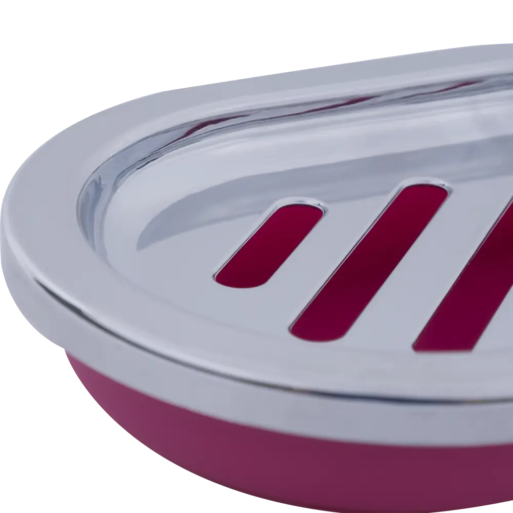 Мыльница Альма цвет малиновый АКВАДЕКОР STLM-2105504 - Вид №1