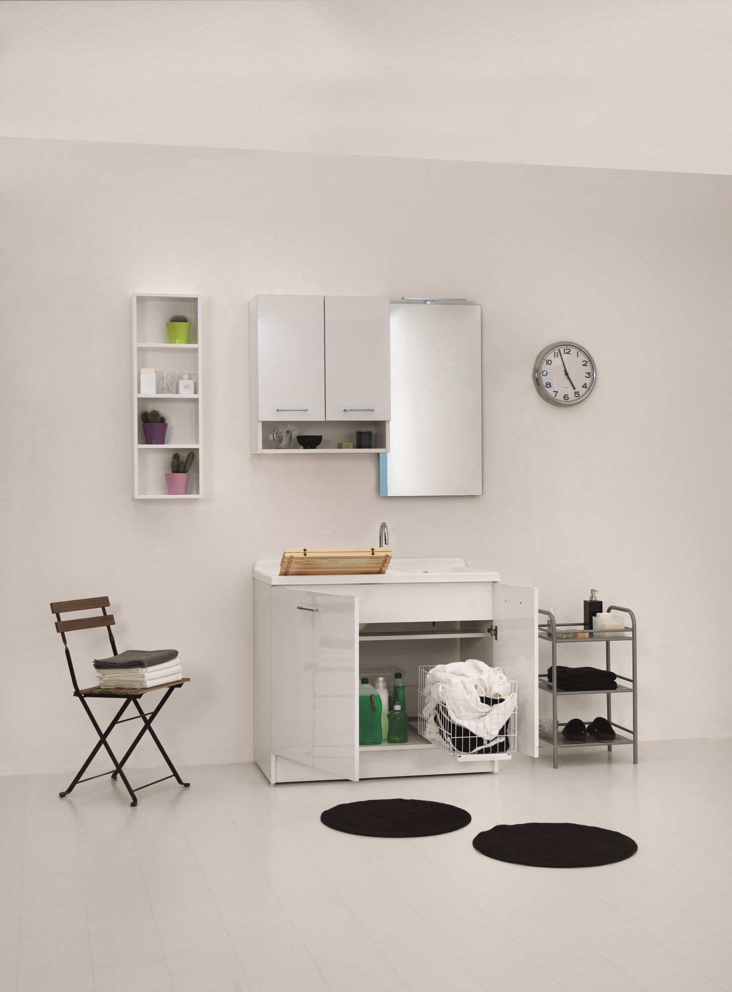 Керамический модульный шкаф для белья со стиральной машиной COLAVENE Active Wash ARCH-00139232 - Вид №6