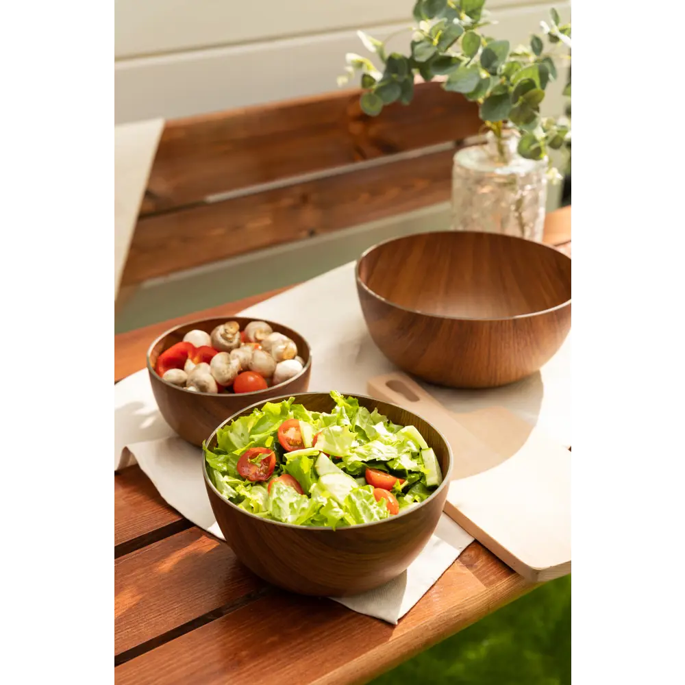 Салатник круглый ø20 h9.5 см пластик коричневый EVELIN STLM-2210527 - Вид №1