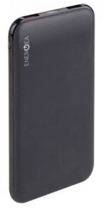 500210 Внешний аккумулятор "Slimpac. Smart Fast Charge", 2 USB, 10000 mAh, QC3, LED, черный EnergEA