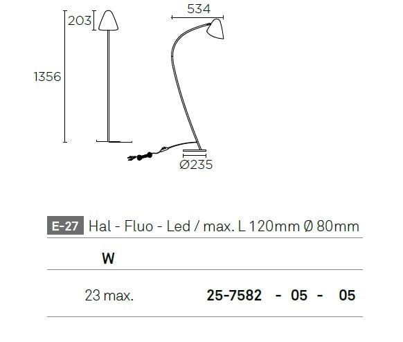 Стальной торшер LedsC4 Organic ARCH-00148023 - Вид №2