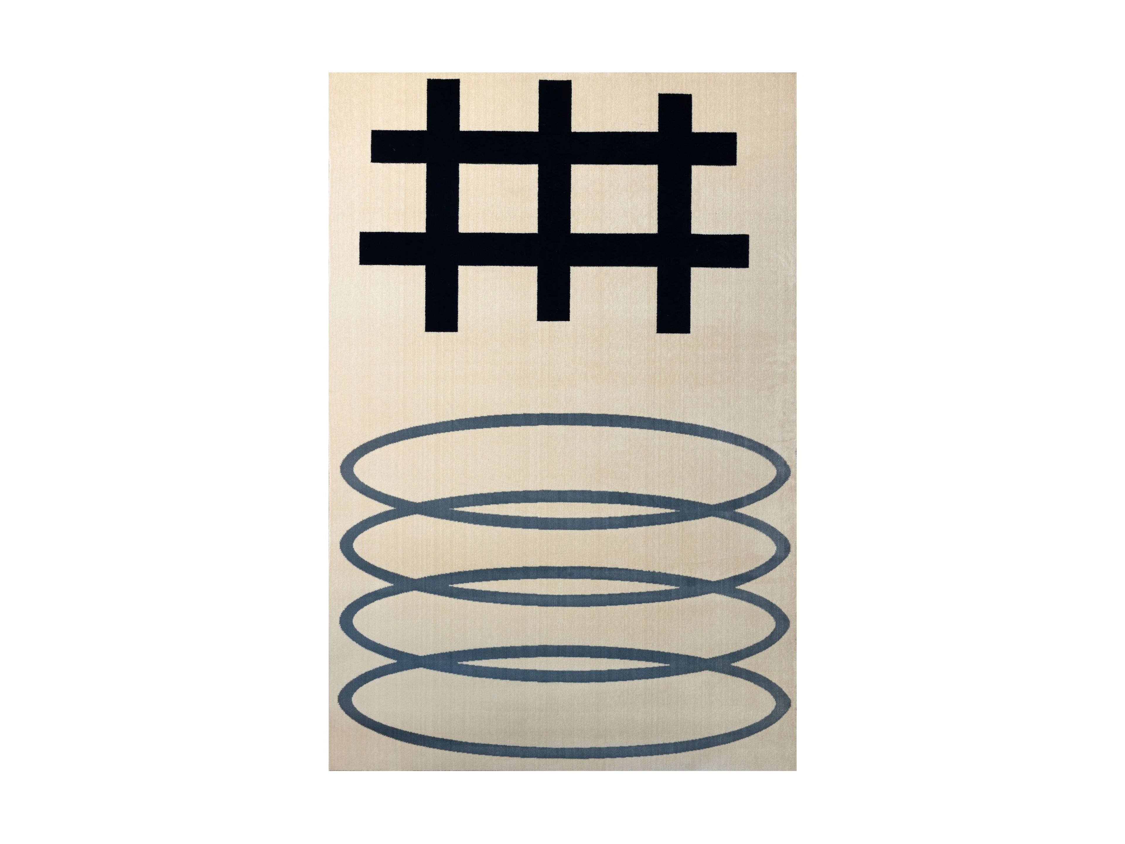 Прямоугольный ковер из полипропилена с геометрическим рисунком Shishka Project COMBINATION 2 ARCH-00103562 - Вид №11