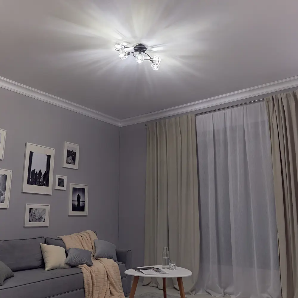 Люстра De City Акцент - современный потолочный светильник с пятью плафонами 88038460 STLM-1357878 - Вид №10