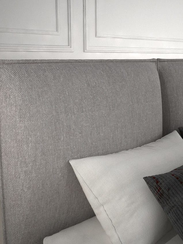 Двуспальная кровать с мягким изголовьем и каркасом кровати CASA +39 Bomb Gold ARCH-00138459 - Вид №1