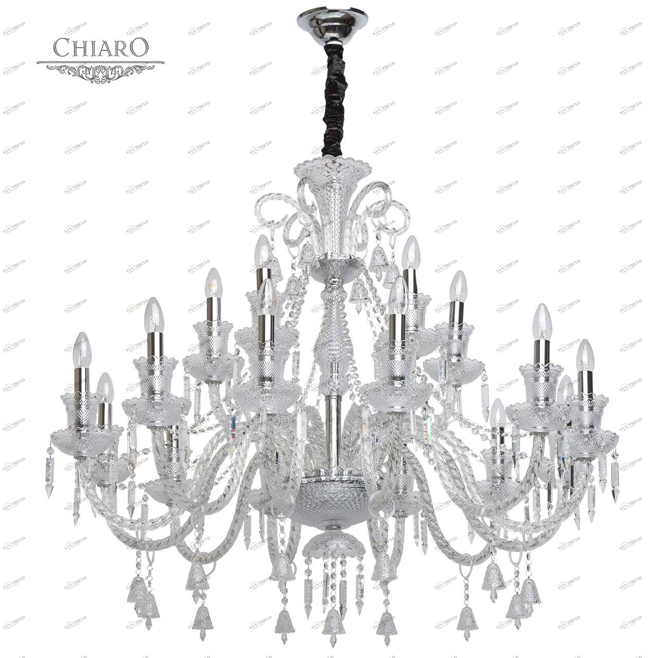 Подвесная люстра Chiaro Барселона 313012418 хром CHIARO ДИЗАЙНЕРСКИЕ, БАРСЕЛОНА 059397 Хром 