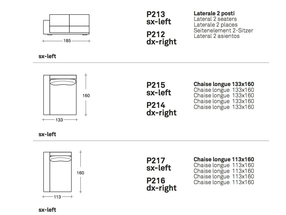 Секционный диван с полуостровом VALENTINI Rafael New ARCH-00121908 - Вид №6