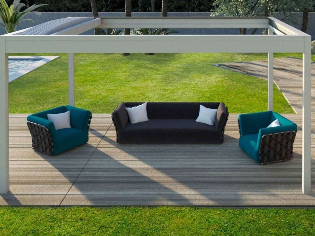 Алюминиевая самонесущая беседка с раздвижной крышкой KE Outdoor Design GENNIUS ARCH-00141203 - Вид №2