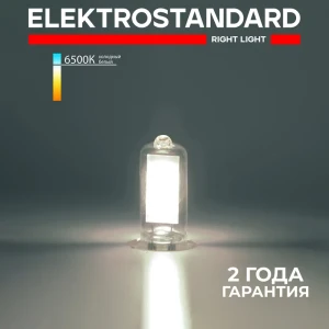 Лампа светодиодная ELEKTROSTANDARD a058833 G9 230 В 3 Вт прямоугольная прозрачная 260 Лм холодный белый свет