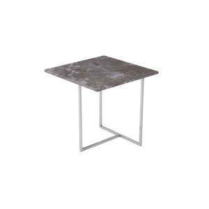 Журнальный столик квадратный Калифорния 50х50 см Бекко серый мрамор КАЛИФОРНИЯ МЕБЕЛЬ
