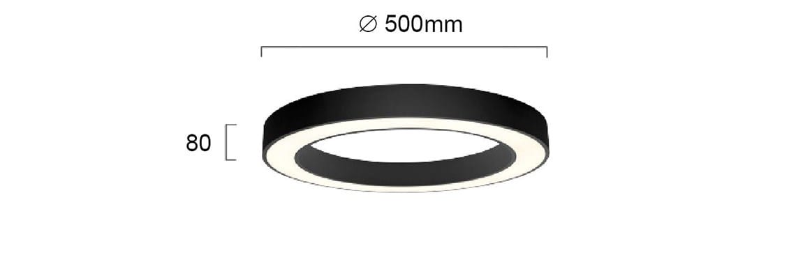 Алюминиевый светодиодный потолочный светильник Terzo Light ARCH-00088236 - Вид №4