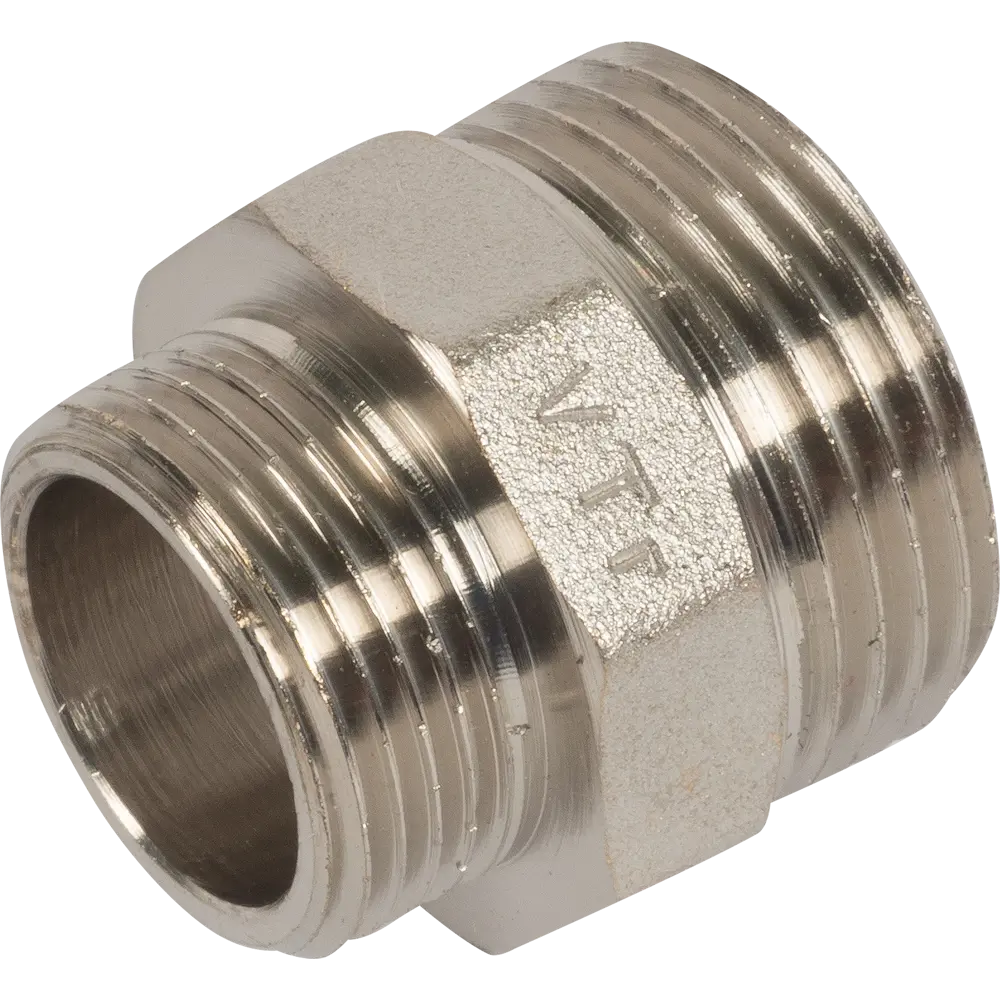 Ниппель переходной Valtec наружная-наружная резьба 1"х3/4" никелированная латунь VTr.580.N.0605 STLM-2209047