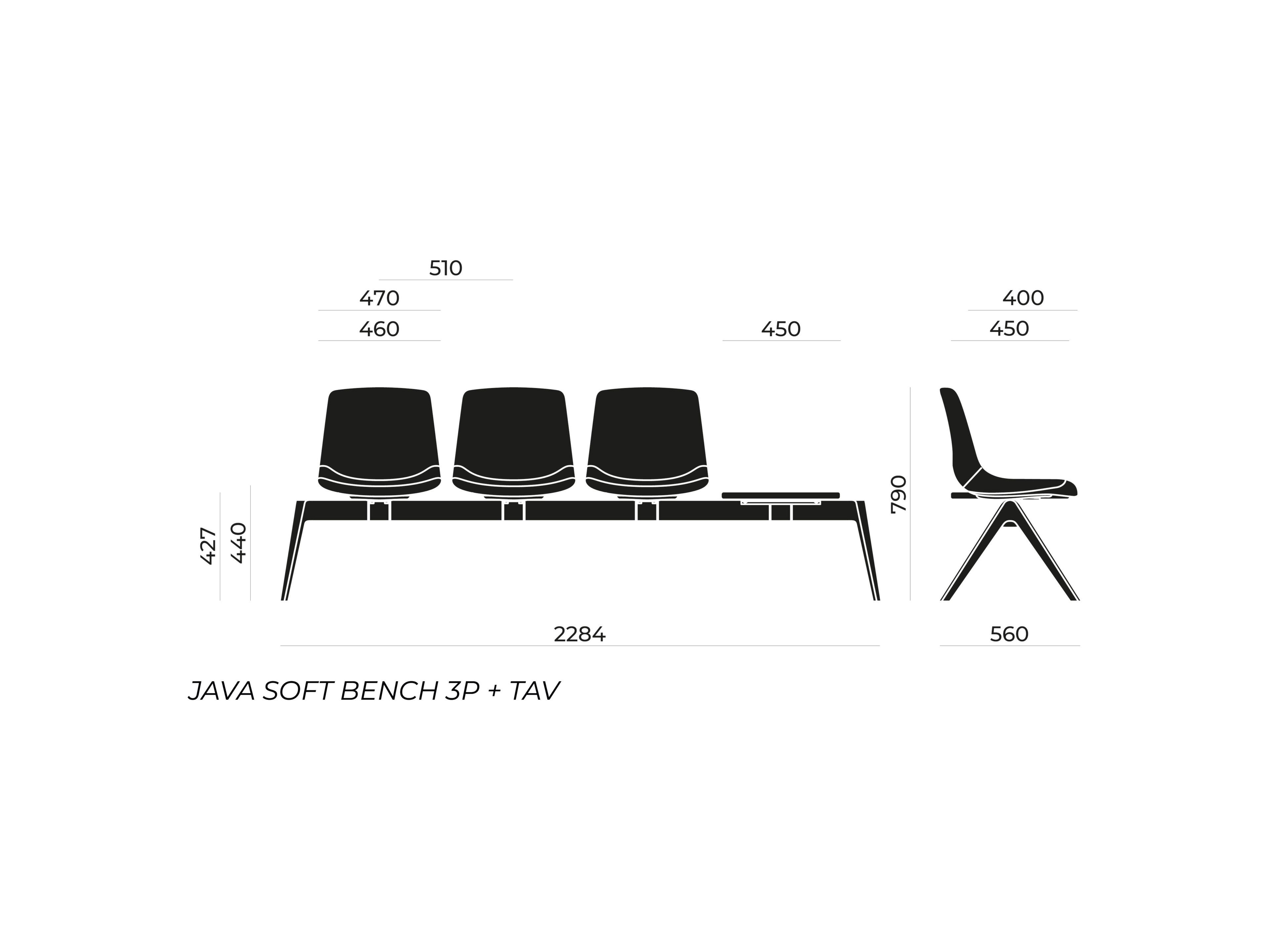 Сидя на полу бар Nahu Java Soft Bench ARCH-00113015 - Вид №5