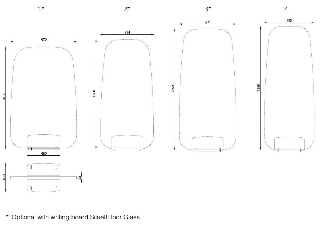 Отдельно стоящая офисная перегородка Glimakra of Sweden SiluettFloor ARCH-00031301 - Вид №9