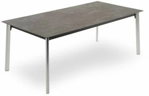 Pointhouse Раздвижной прямоугольный стол из анодированного алюминия