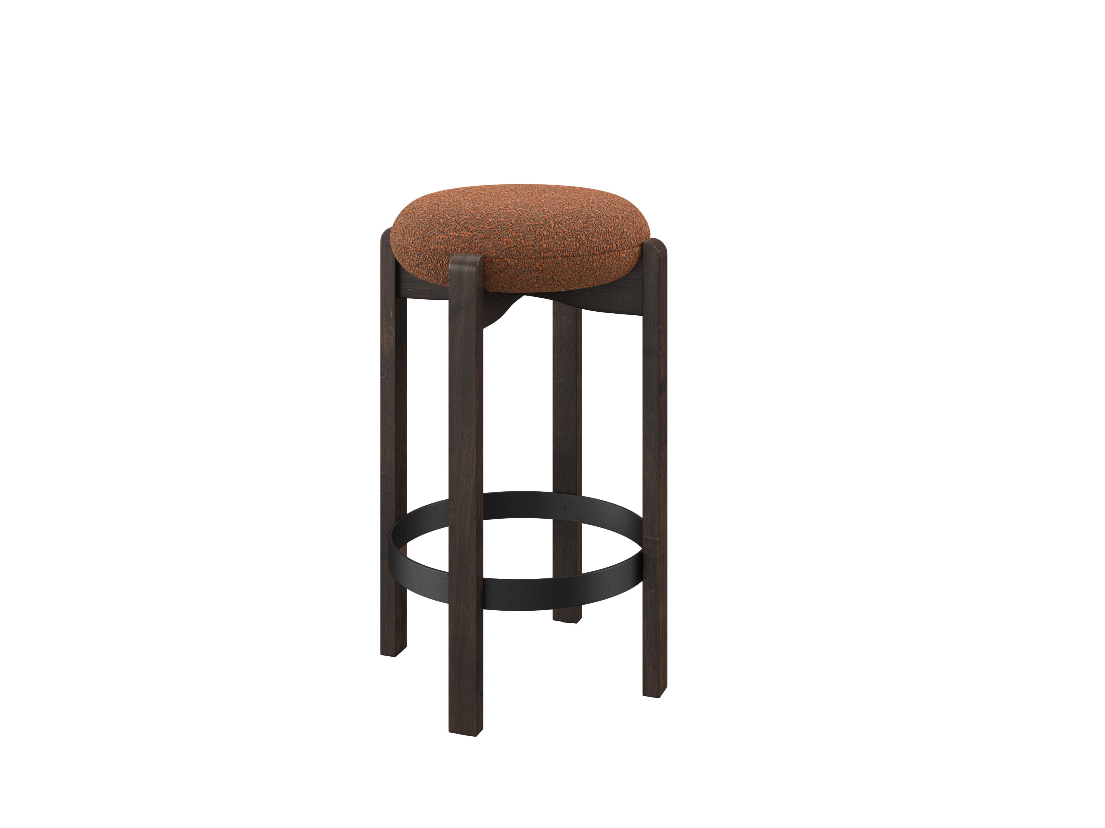 Мягкий барный стул из бука DÔME DECO Nova ' 25 ARCH-00001164 - Вид №10