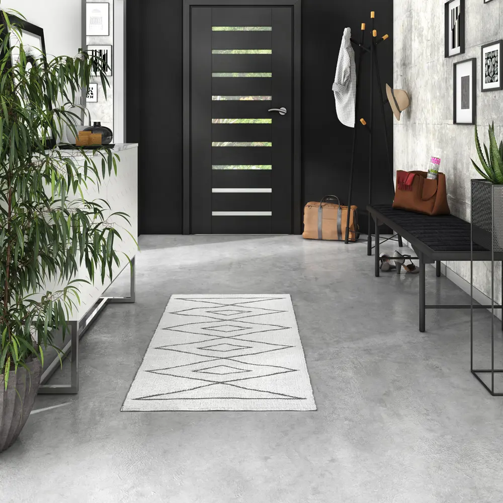 Коврик декоративный хлопок Inspire Marlon 70x140 см цвет серый STLM-2117410 - Вид №4