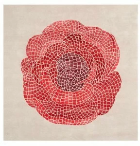 Deirdre Dyson Квадратный цветочный ковер Mosaic 60